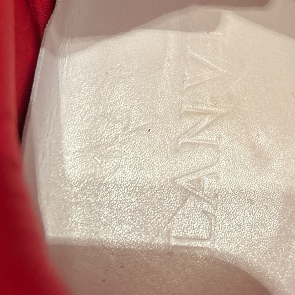 Red Lanvin Curb Panelled Sneakers Sz45 11-12 Men Fit 9-10 Women SSENSE Exclusive - Picture 10 of 12